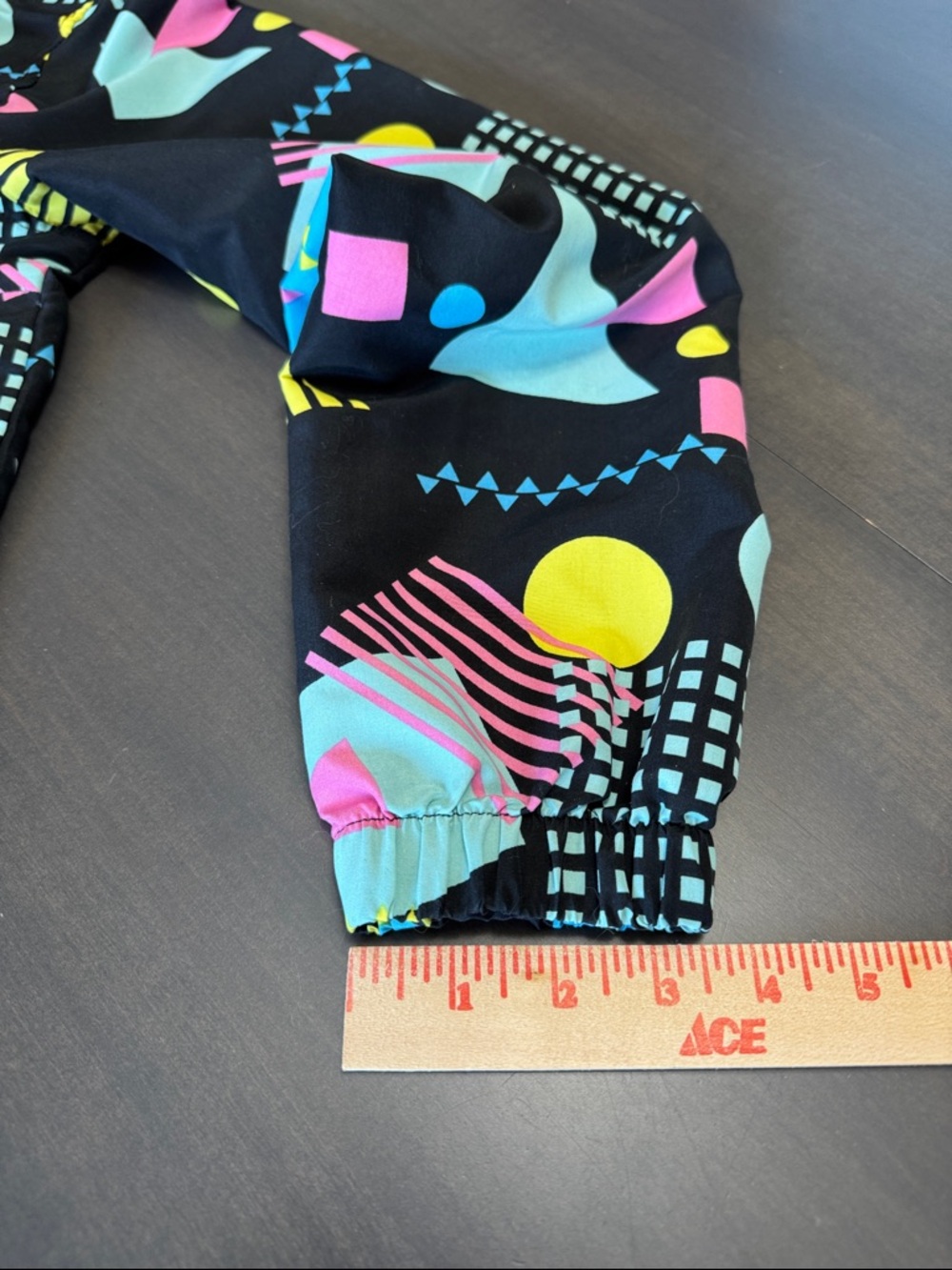 Super Massive Jacket Men's 1/2 Zip Pullover Windbreaker Hooded Medium 90s Unisex - Picture 12 of 16